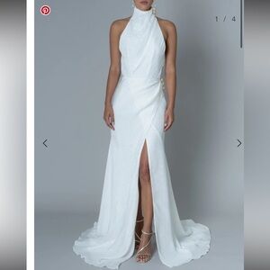 White Halter Rime Arodaky - Christy Dress